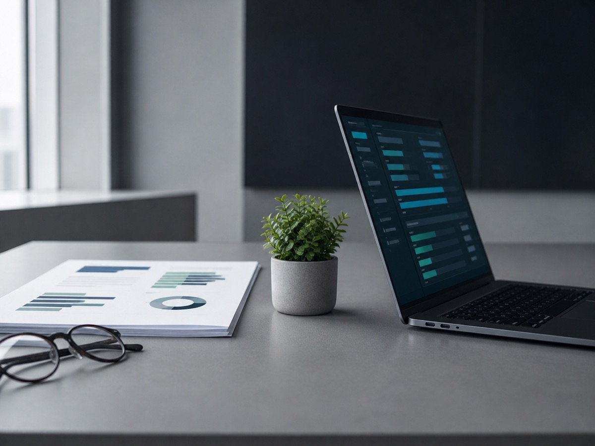 レポートとノートパソコンを並べてWorkとCodexを比較する机上